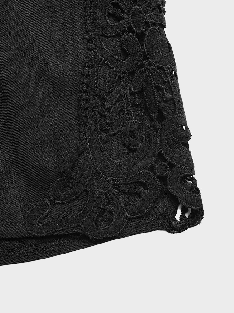 Womens Shorts Casual Loose Elastic Waist Drawstring  Shorts