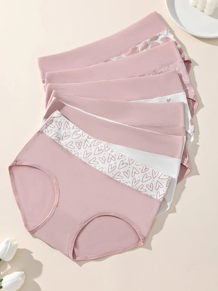 6 Pack Women’s High Waisted Cotton Seamless Briefs