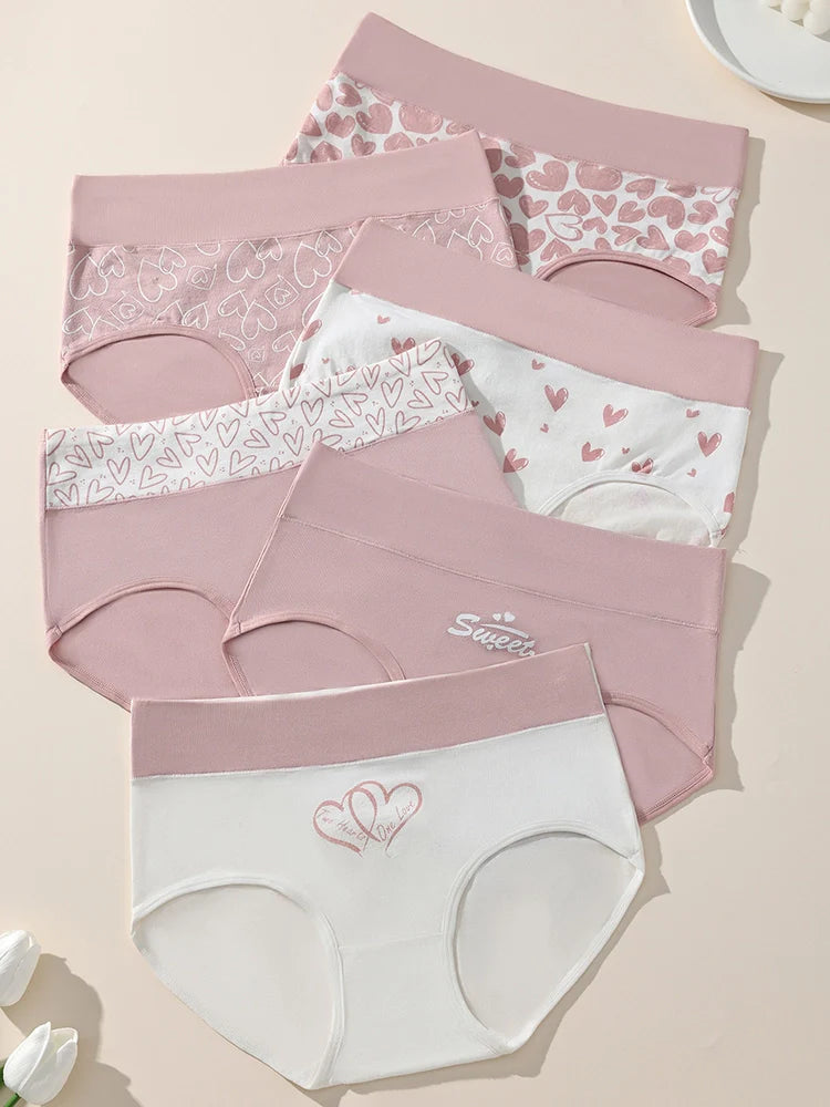 6 Pack Women’s High Waisted Cotton Seamless Briefs