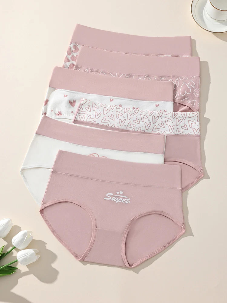 6 Pack Women’s High Waisted Cotton Seamless Briefs