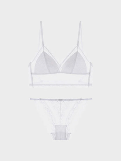 Womens Lace Bralette Sexy Wireless Bralettes Bra Set