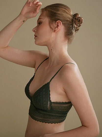 Women’s Lace Bralette Soft Wireless Bra