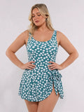 Green Floral / One-Piece