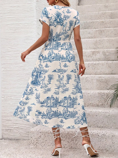 Women's Vintage V Neck Dresses