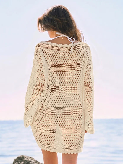 Women's Crocheted Cover-Up Dress