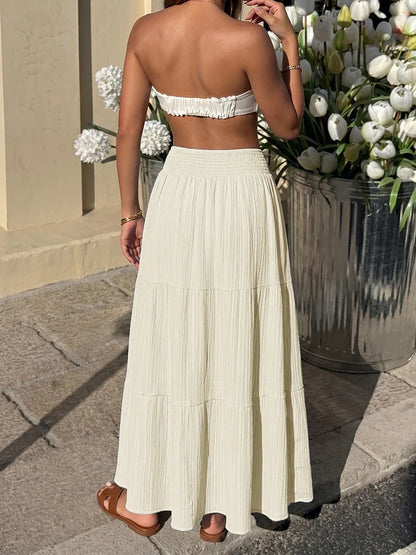 Women's Flowy Maxi High Waisted Casual Long Skirts