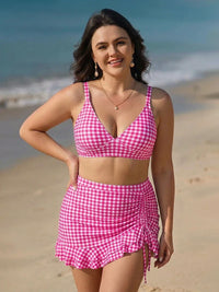 Pink White Plaid