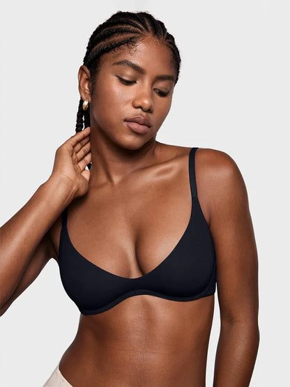 Women's Inbarely Plus Plunge Bra - Unlined Underwire Sexy Demi Balconette Bras