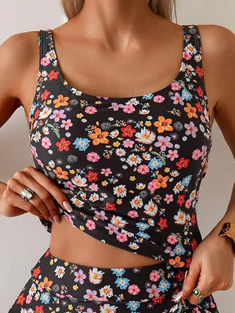Women Tummy Control Two Piece Bathing Suit