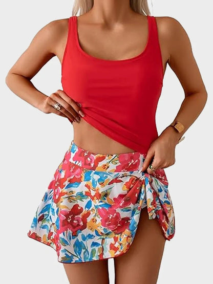 Women Tummy Control Two Piece Bathing Suit
