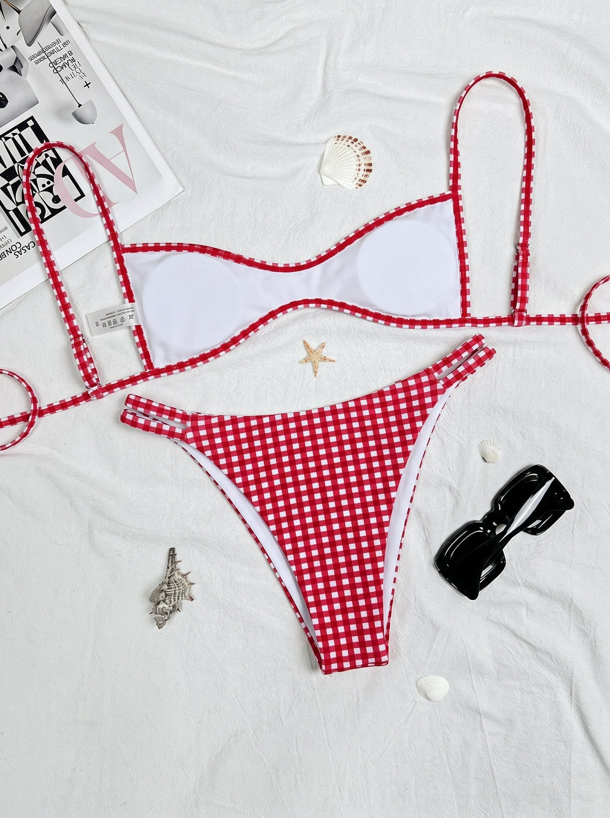 Backless Tie-Up Sexy Two-Piece Bikini Swimsuit