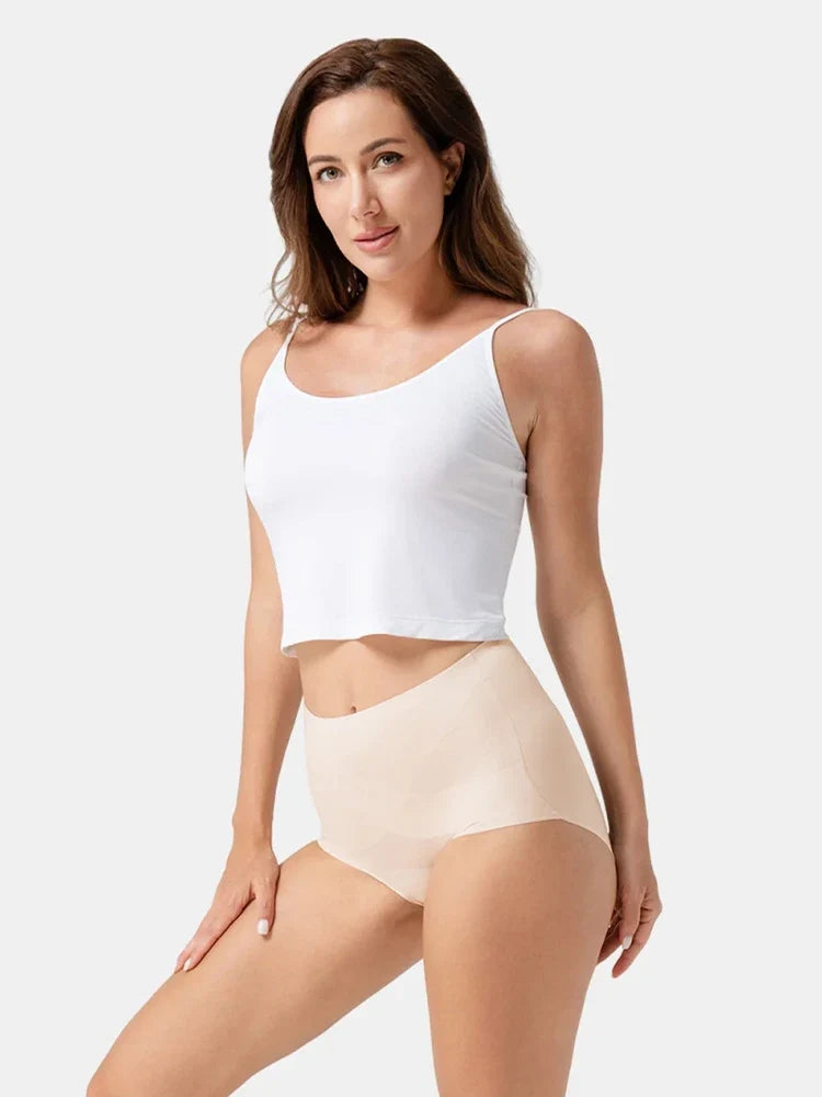 5-Pack Women's Seamless High Waist X-Shape Tummy Control Panties