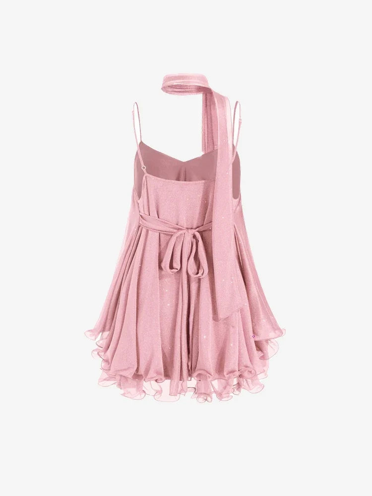 Dreamy Tulle Ruffle Mini Dress