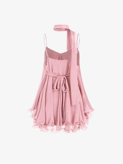 Dreamy Tulle Ruffle Mini Dress