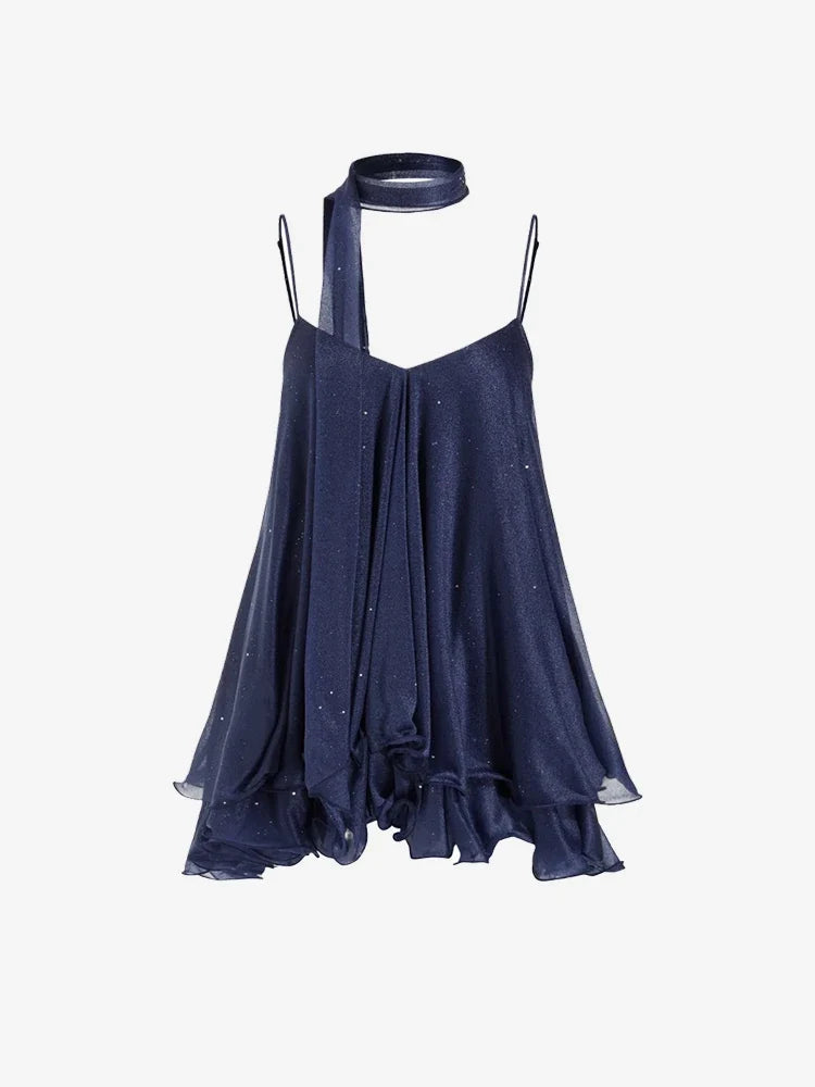 Dreamy Tulle Ruffle Mini Dress