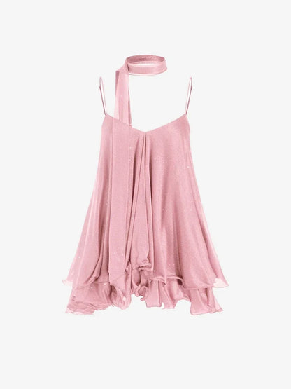 Dreamy Tulle Ruffle Mini Dress