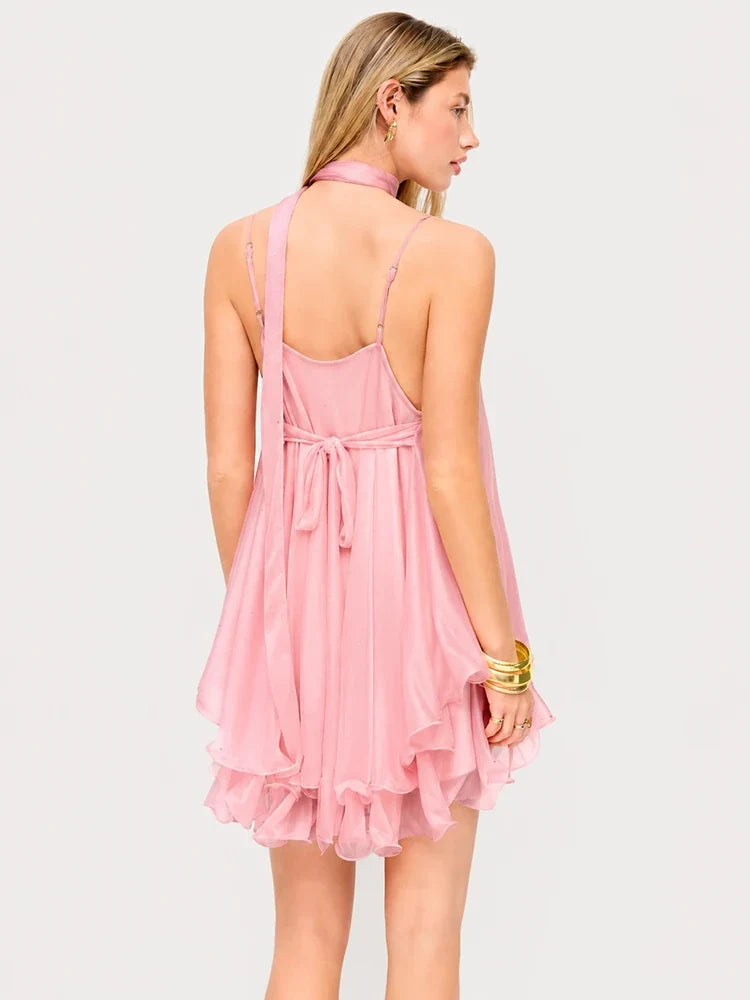 Dreamy Tulle Ruffle Mini Dress