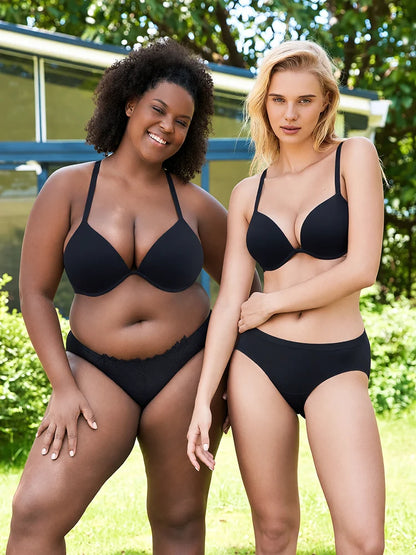 Deep V Seamless Push-Up T-Shirt Bra